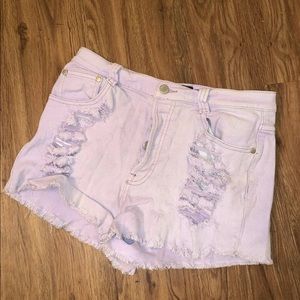 MINKPINK LAVENDER SHORTS